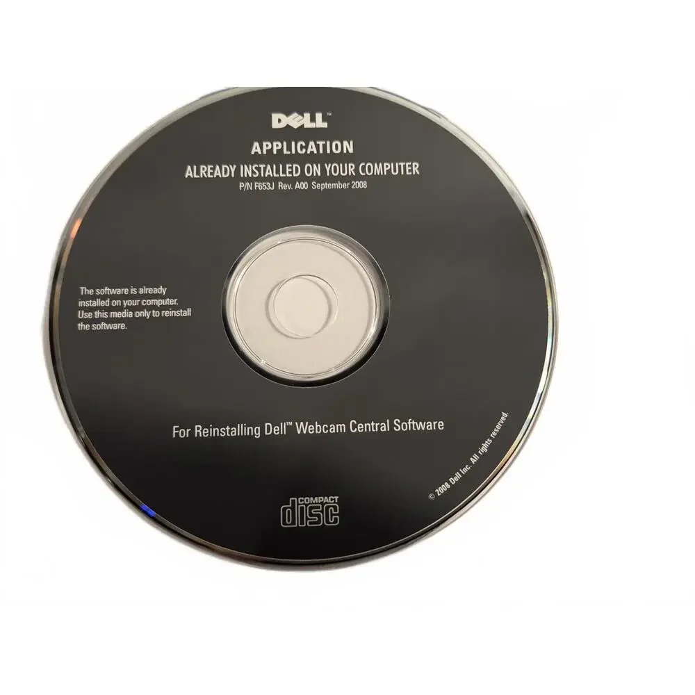 Dell Webcam Central Software Application CD DVD | Software - 2008